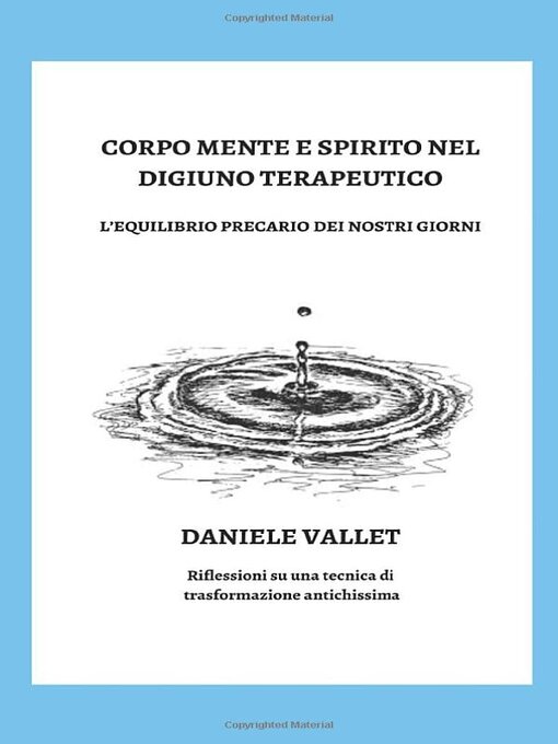 Title details for Cormo Mente e Spirito nel Digiuno Terapeutico by Daniele  Vallet - Available